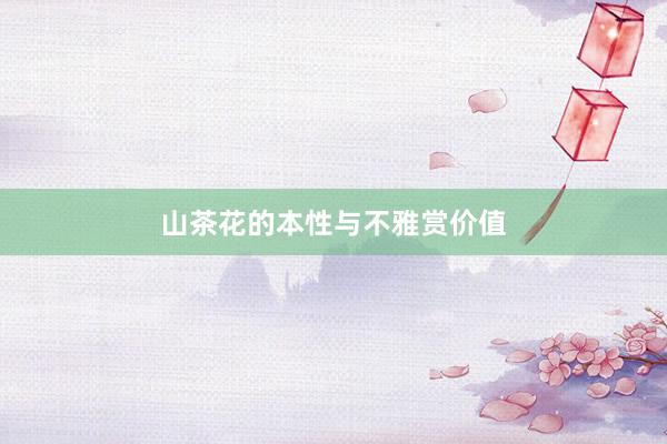 山茶花的本性与不雅赏价值