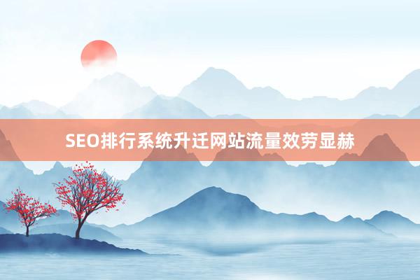 SEO排行系统升迁网站流量效劳显赫